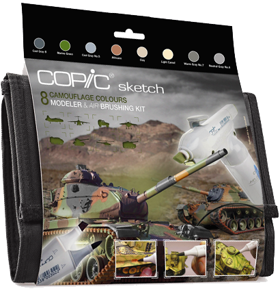 Набор маркеров Copic Sketch Camouflage 9 камуфляжных оттенков для скетчей